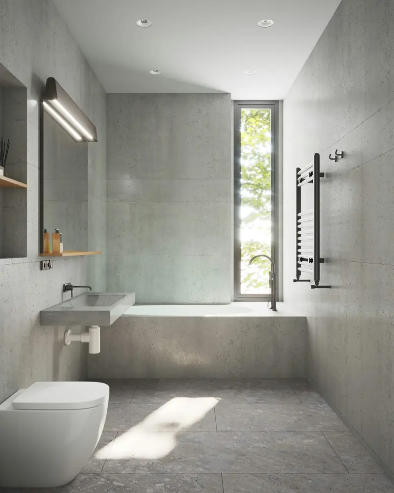 Modernes Badezimmer vom Meisterbetrieb Düsseldorf